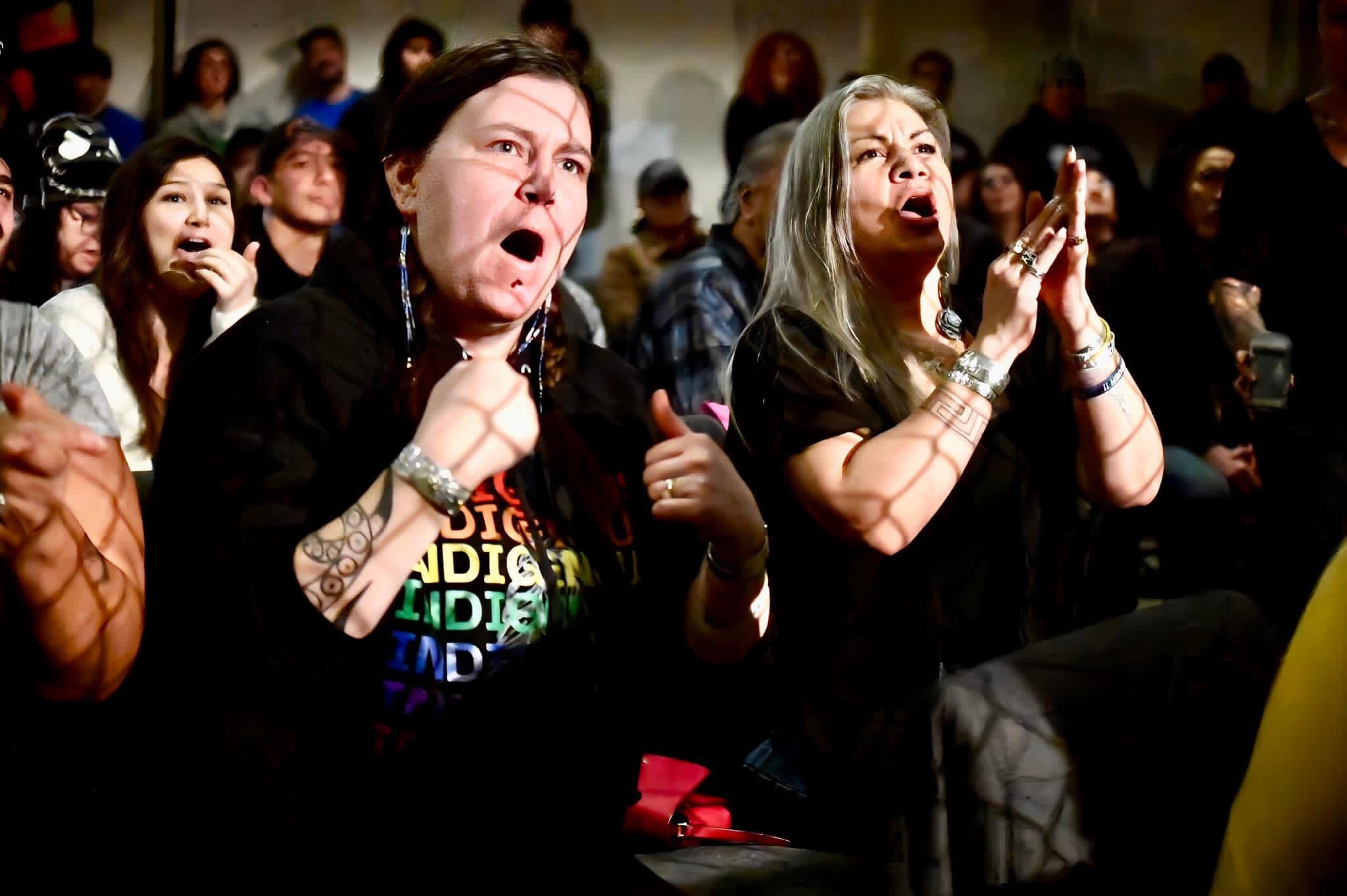 Fans cheering and celebrating