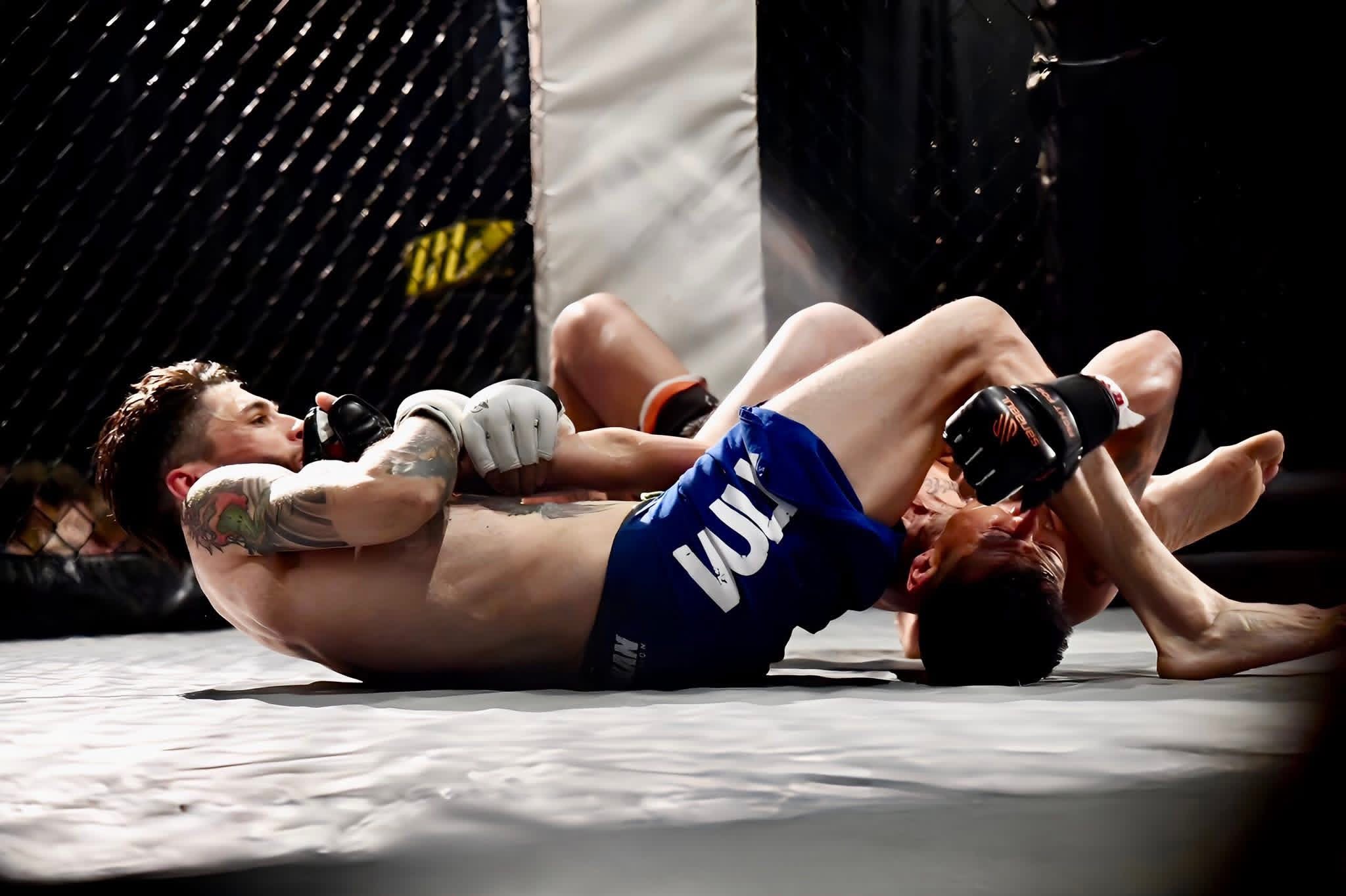 Submission hold during a bout